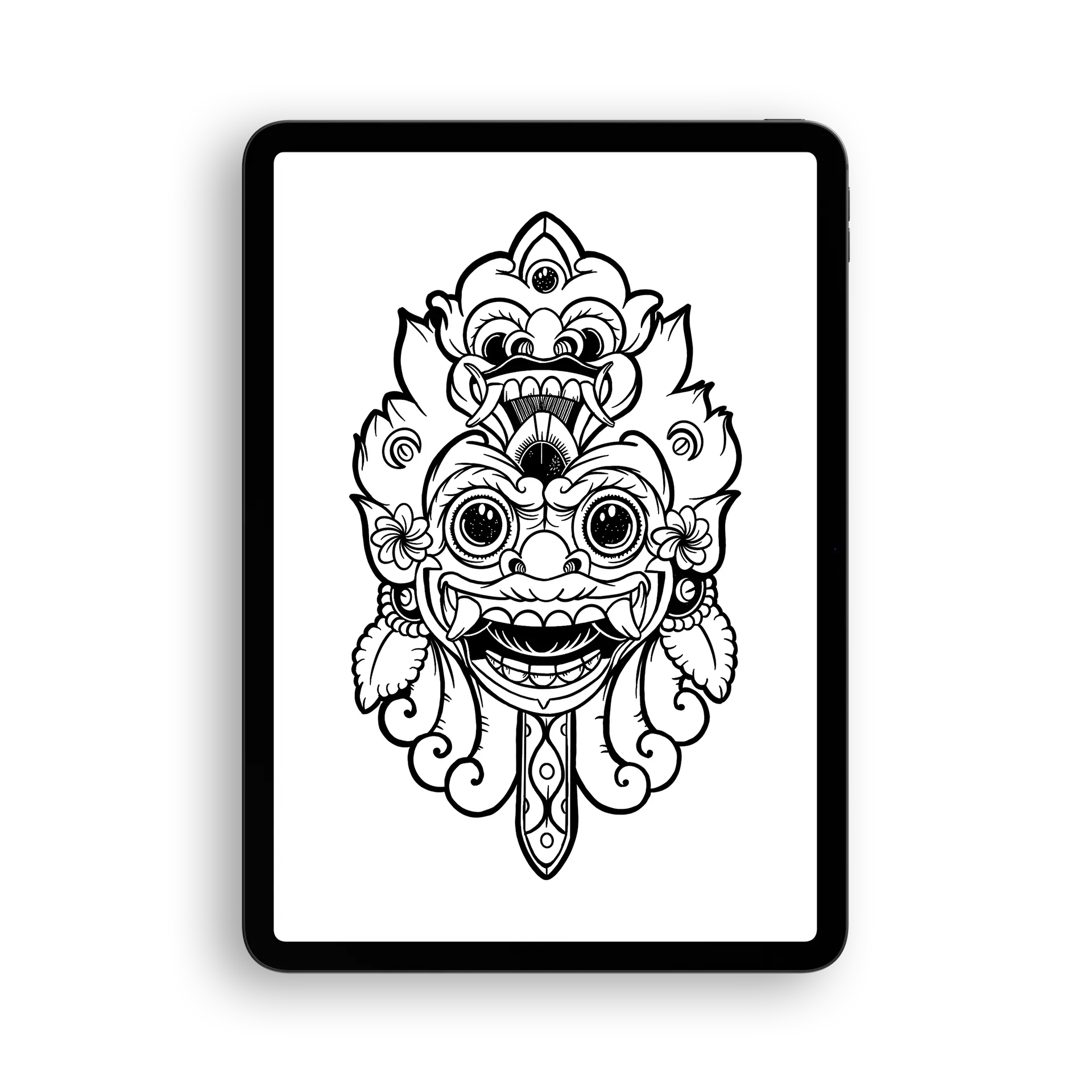 Illustration dessinée sur tablette