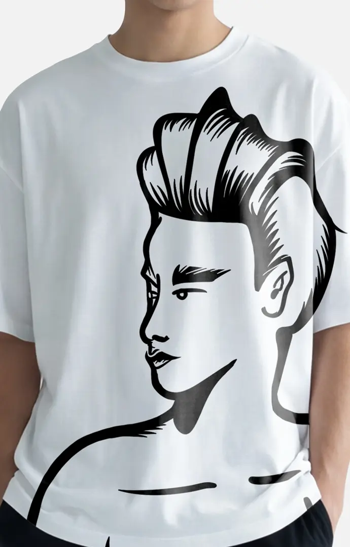 Illustration appliquée sur un tee-shirt